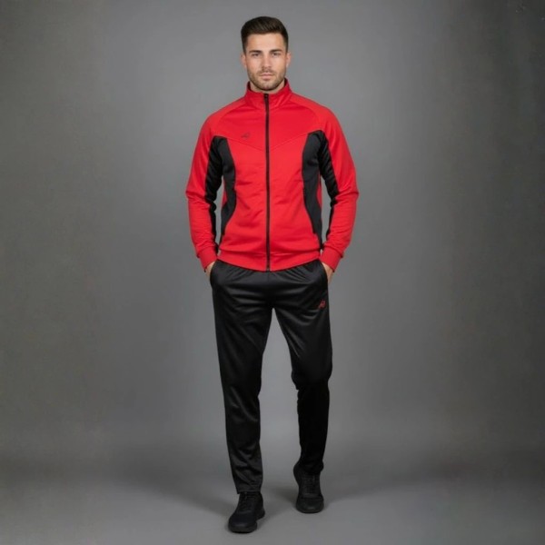 SURVÊTEMENT HOMME ROUGE EN SATIN