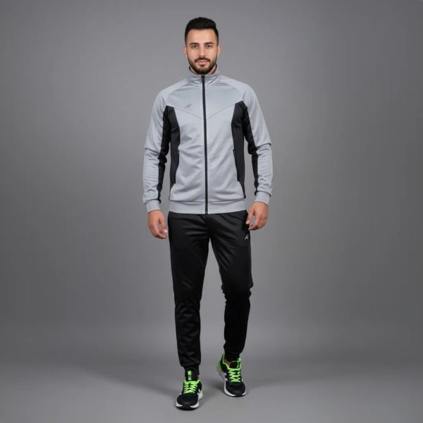 SURVÊTEMENT HOMME GRIS EN SATIN