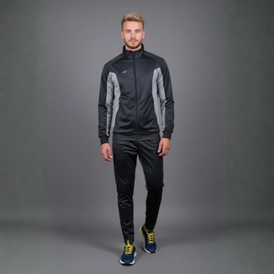 Survêtement homme noir en satin AUSLESE Réf 805-N