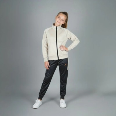 Survêtement enfant Auslese RS-804-BG beige et noir – veste zippée et pantalon
