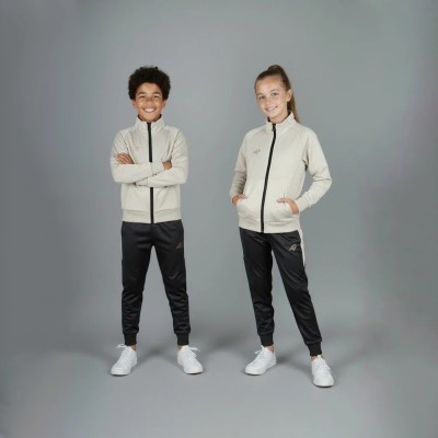 Survêtement enfant Auslese RS-804-BG beige et noir – veste zippée et pantalon