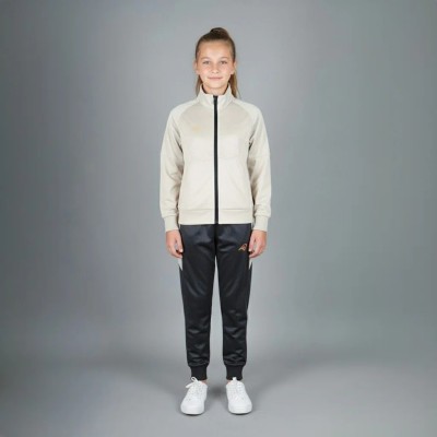 Survêtement enfant Auslese RS-804-BG beige et noir – veste zippée et pantalon
