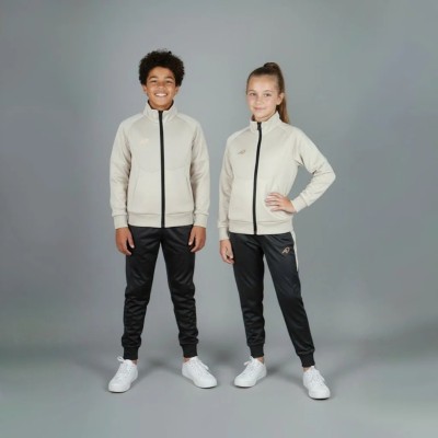Survêtement enfant Auslese RS-804-BG beige et noir – veste zippée et pantalon