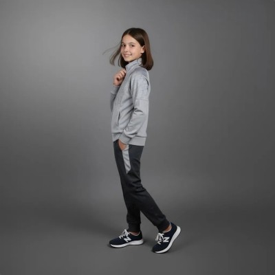 Survêtement enfant Auslese RS-804-G gris clair et gris foncé – veste zippée et pantalon