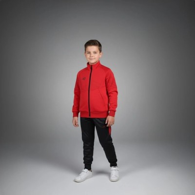 Survêtement enfant Auslese RS-804-RG rouge et noir – veste zippée et pantalon