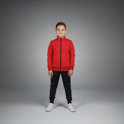 Survêtement enfant Auslese RS-804-RG rouge et noir – veste zippée et pantalon