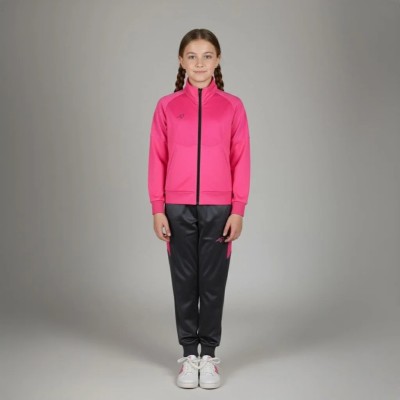 Survêtement enfant RS-804-ROF rose fuchsia et noir – veste zippée et pantalon