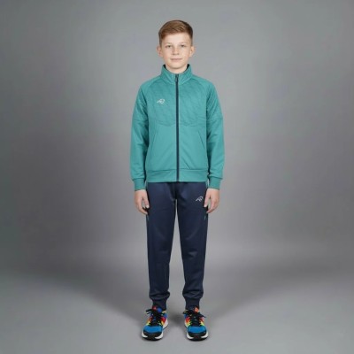 Survêtement enfant Auslese RS-804-VTV vert viridien – veste zippée et pantalon