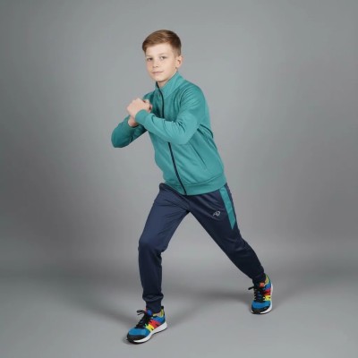 Survêtement enfant Auslese RS-804-VTV vert viridien – veste zippée et pantalon