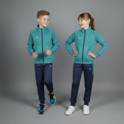 Survêtement enfant Auslese RS-804-VTV vert viridien – veste zippée et pantalon