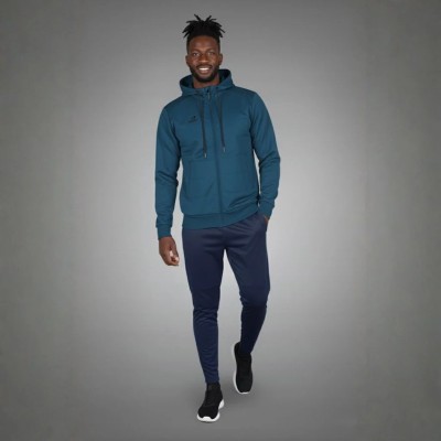 Survêtement homme bleu pétrole avec capuche RS-830-BLP