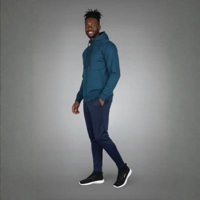 Survêtement homme bleu pétrole avec capuche RS-830-BLP