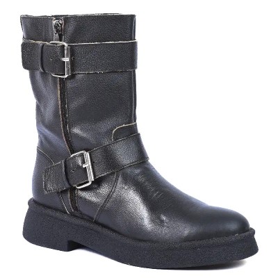 Boots en cuir Andrea Bruni Femme AB-FLORIDA-1-M marron