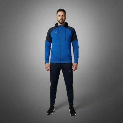 SURVÊTEMENT HOMME REBEL SPORT BLEU À CAPUCHE RS-829-BL