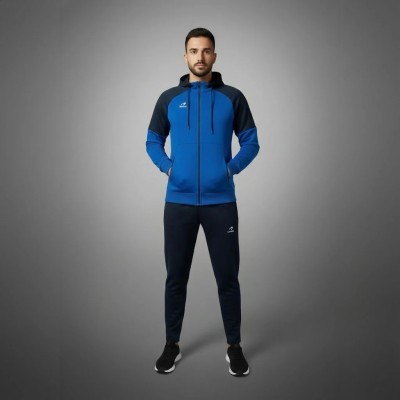 SURVÊTEMENT HOMME REBEL SPORT BLEU À CAPUCHE RS-829-BL
