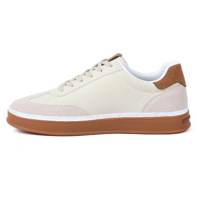 Sneakers homme GLA SHOES beige et camel – Réf GLA-FA-1-BG