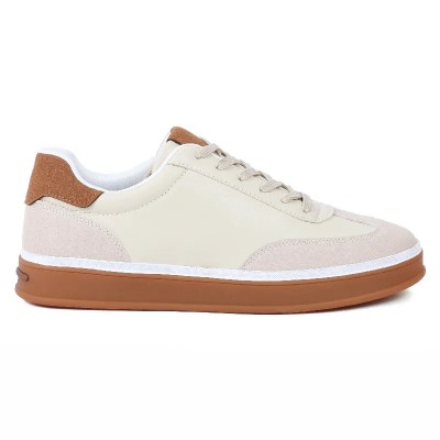 Sneakers homme GLA SHOES beige et camel – Réf GLA-FA-1-BG