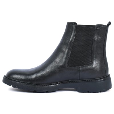 Bottines Chelsea ELITO homme noires en cuir tige 13,5 cm – Réf. EL-25120-N