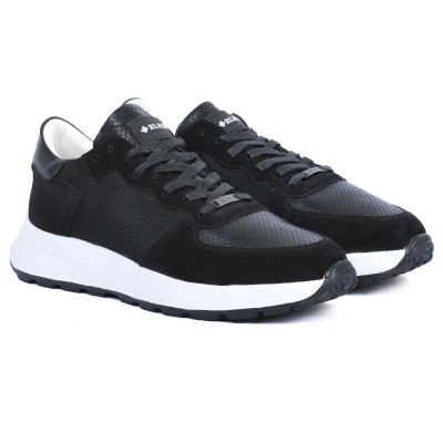 Baskets ELITO homme noires en cuir – Réf. EL-25117-N