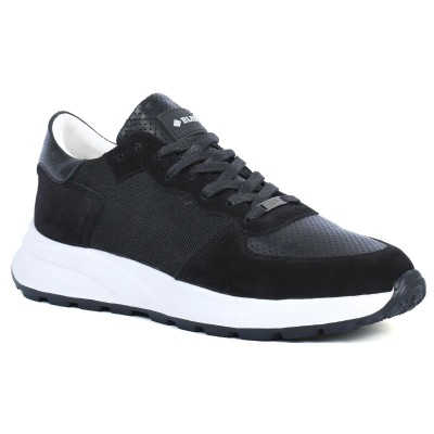 Baskets ELITO homme noires en cuir – Réf. EL-25117-N