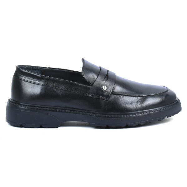 MOCASSINS HOMME NOIRS EN CUIR