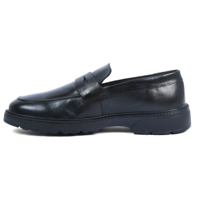 Mocassins ELITO homme noirs en cuir – Réf. EL-25111-N