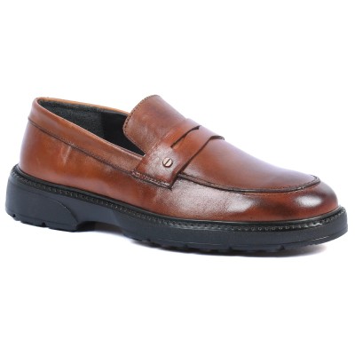 Mocassins ELITO homme marron en cuir – Réf. EL-25111-M