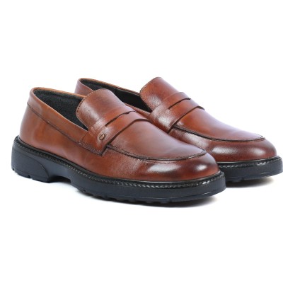 Mocassins ELITO homme marron en cuir – Réf. EL-25111-M