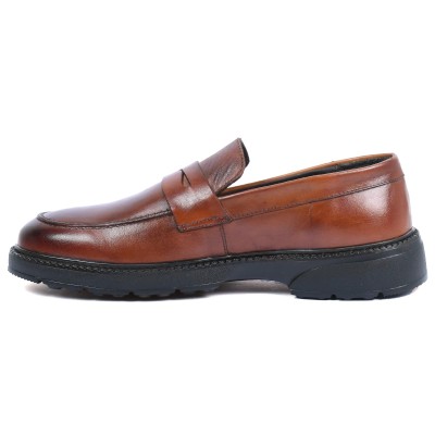 Mocassins ELITO homme marron en cuir – Réf. EL-25111-M