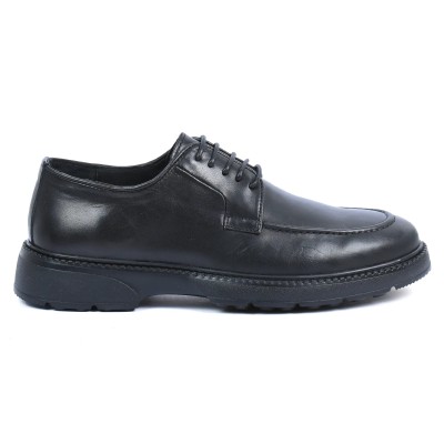 Chaussures ELITO homme noires en cuir – Réf. EL-25107-N