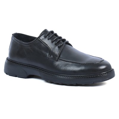 Chaussures ELITO homme noires en cuir – Réf. EL-25107-N