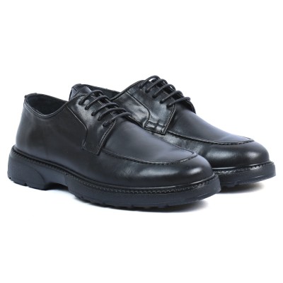 Chaussures ELITO homme noires en cuir – Réf. EL-25107-N