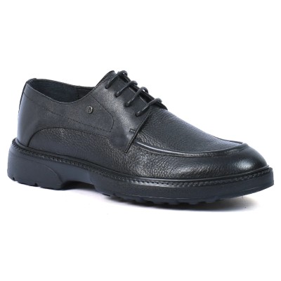 Chaussures ELITO homme noires en cuir – Réf. EL-25107-P-N