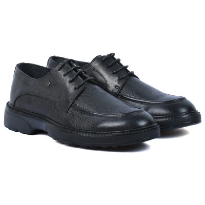 Chaussures ELITO homme noires en cuir – Réf. EL-25107-P-N