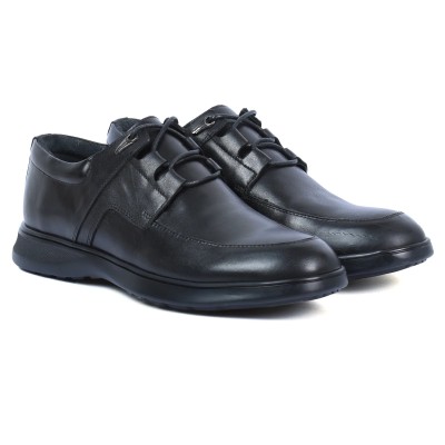 Chaussures ELITO homme noires en cuir – Réf. EL-25108-N