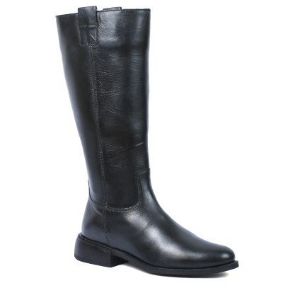 Bottes hautes Andrea Bruni femme noires en cuir – Réf. AB-109-7-N