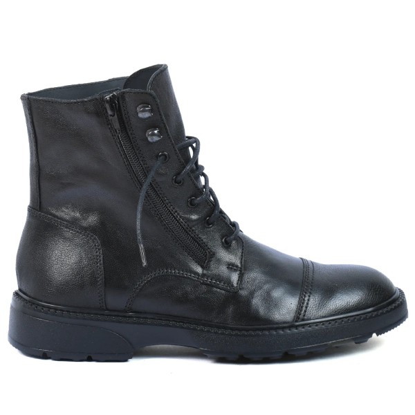 BOTTINES HOMME NOIRES EN CUIR