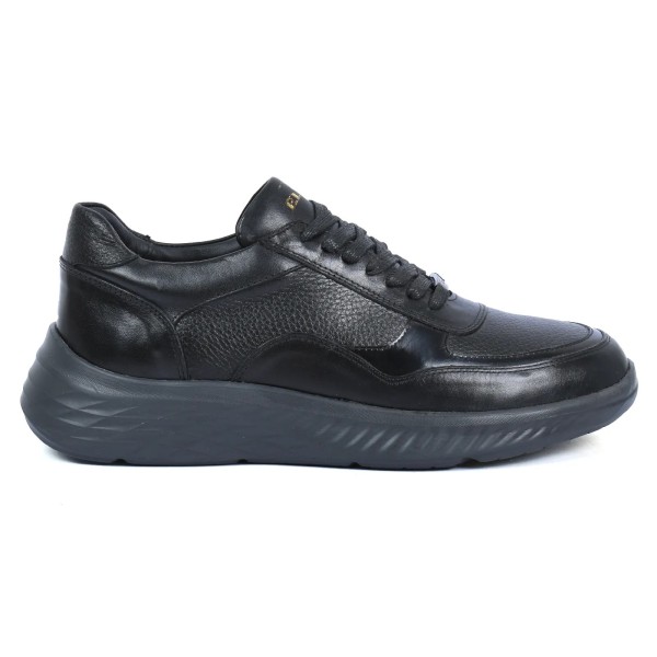 BASKETS HOMME NOIRES EN CUIR
