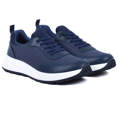 Sneakers homme bleu marine G L A SHOES GLA-JD25-32-BLM avec semelle blanche