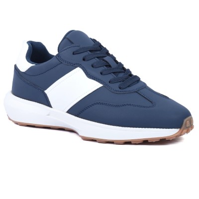 Sneakers homme bleu marine G L A SHOES GLA-JD25-83-BLM avec détails blancs