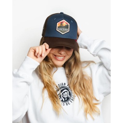 Casquette trucker multicolore The Indian Face Born to Ride 03-012-07-UN