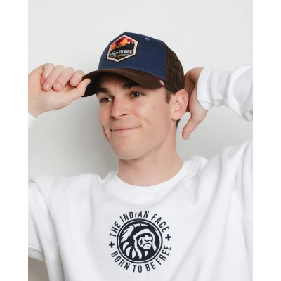 Casquette trucker multicolore The Indian Face Born to Ride 03-012-07-UN
