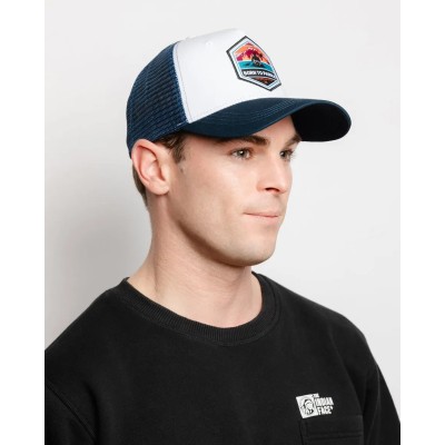 Casquette trucker blanc/bleu The Indian Face Born to Paddle 03-012-13-UN