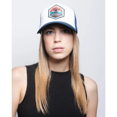 Casquette trucker blanc/bleu The Indian Face Born to Paddle 03-012-13-UN