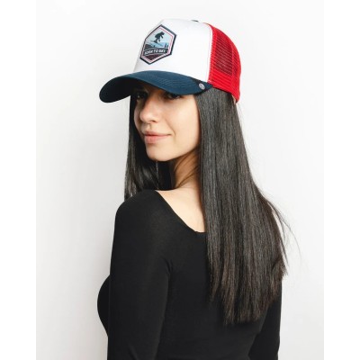 Casquette trucker multicolore The Indian Face Born to Ski 03-012-15