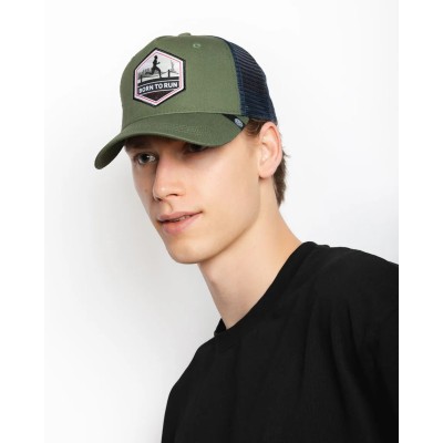 Casquette trucker multicolore The Indian Face Born to Run 03-012-45