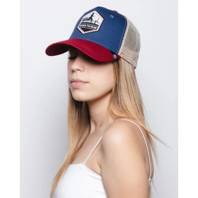 Casquette trucker multicolore The Indian Face Born to Run 03-012-46