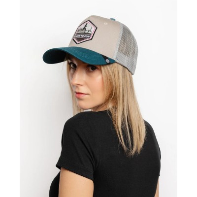 Casquette trucker multicolore The Indian Face Born to Run 03-012-49