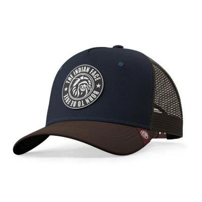 Casquette trucker BLEU/MARRON The Indian Face Born to be free 03-013-03