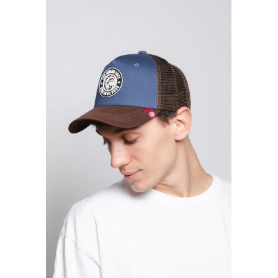 Casquette trucker BLEU/MARRON The Indian Face Born to be free 03-013-03